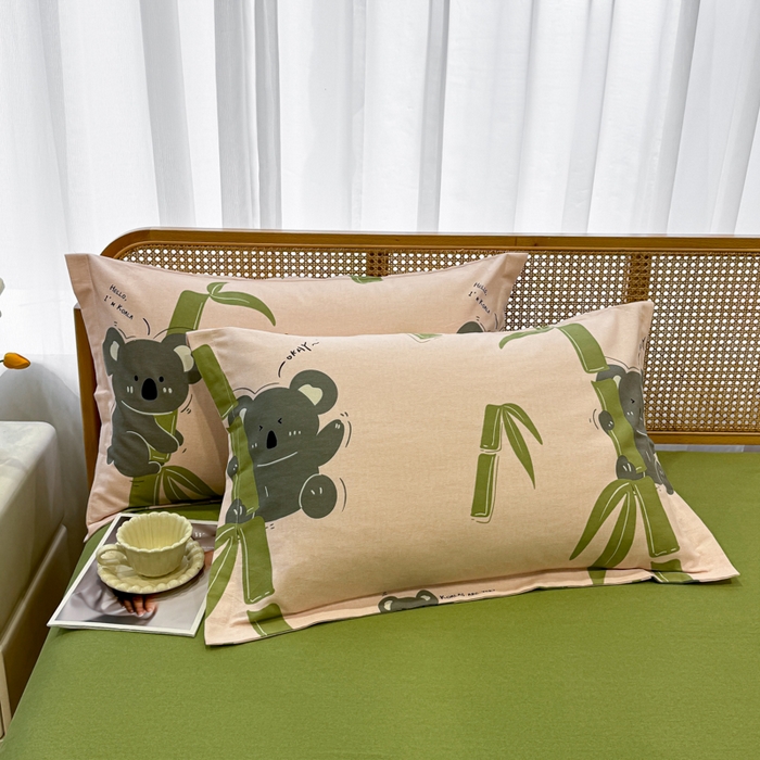 91家纺网 家纺一手货源 找家纺 丝芙妮家居（原乐视家纺） 2025新款全棉磨毛多规格单品套件系列-四件套 考拉