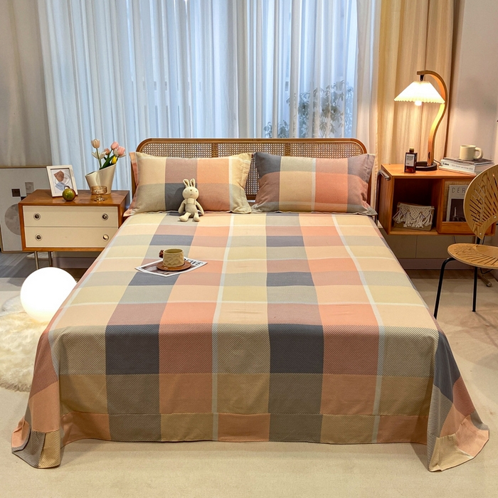 91家纺网 家纺一手货源 找家纺 丝芙妮家居（原乐视家纺） 2025新款全棉磨毛多规格单品套件系列-四件套 凯瑟琳