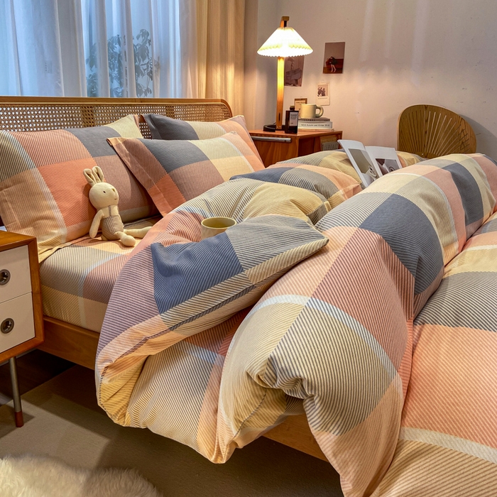 丝芙妮家居（原乐视家纺） 2025新款全棉磨毛多规格单品套件系列-四件套 凯瑟琳