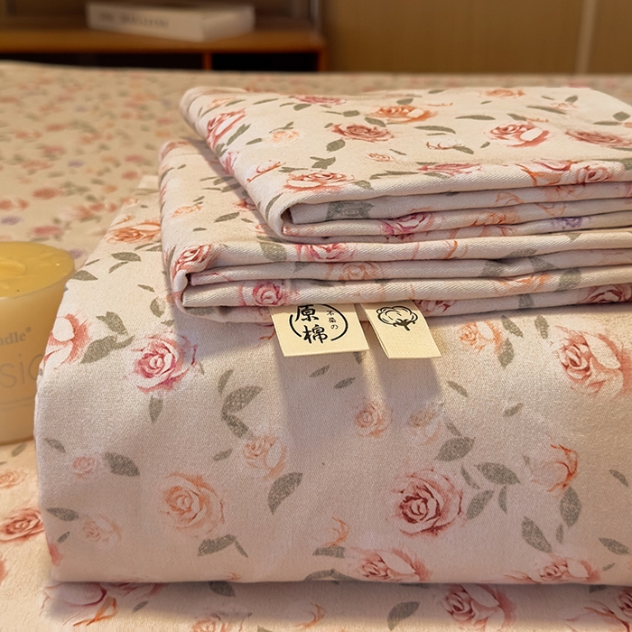 91家纺网 家纺一手货源 找家纺 丝芙妮家居（原乐视家纺） 2025新款全棉磨毛多规格单品套件系列-四件套 莫奈