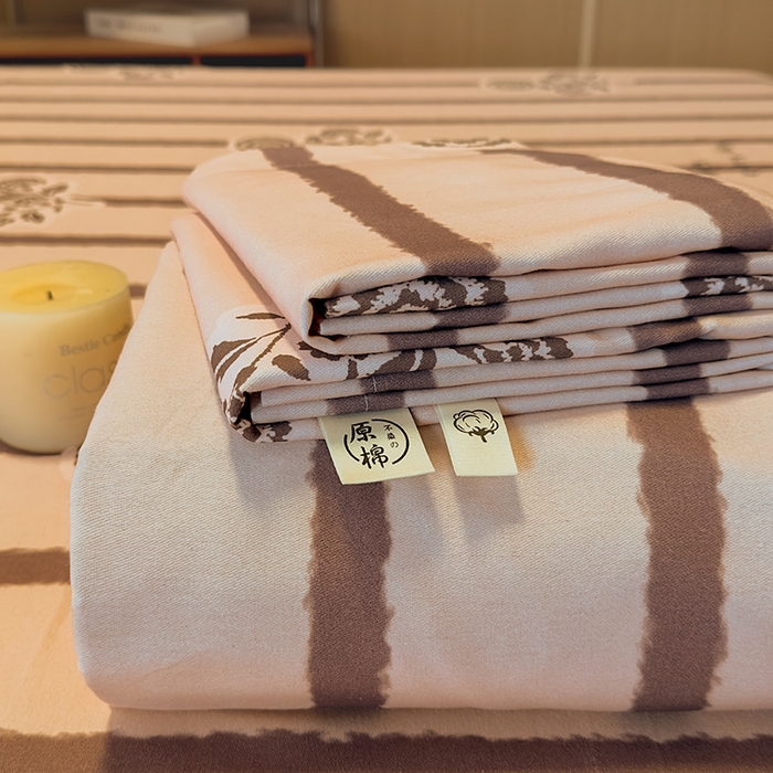 91家纺网 家纺一手货源 找家纺 丝芙妮家居（原乐视家纺） 2025新款全棉磨毛多规格单品套件系列-四件套 暗香-紫