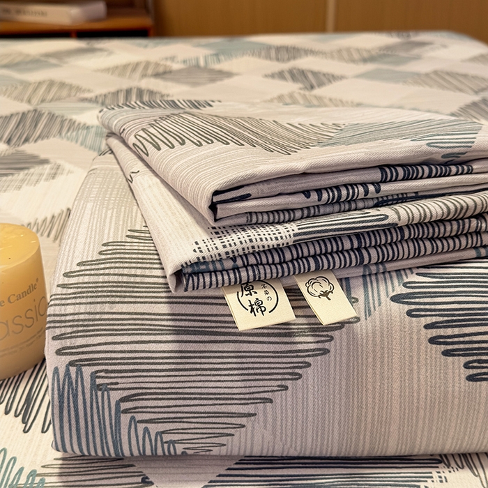 91家纺网 家纺一手货源 找家纺 丝芙妮家居（原乐视家纺） 2025新款全棉磨毛多规格单品套件系列-四件套 简森