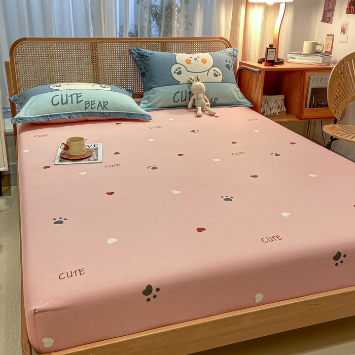 91家纺网 家纺一手货源 找家纺 丝芙妮家居（原乐视家纺） 2025新款全棉磨毛多规格单品套件系列-四件套 淘气熊