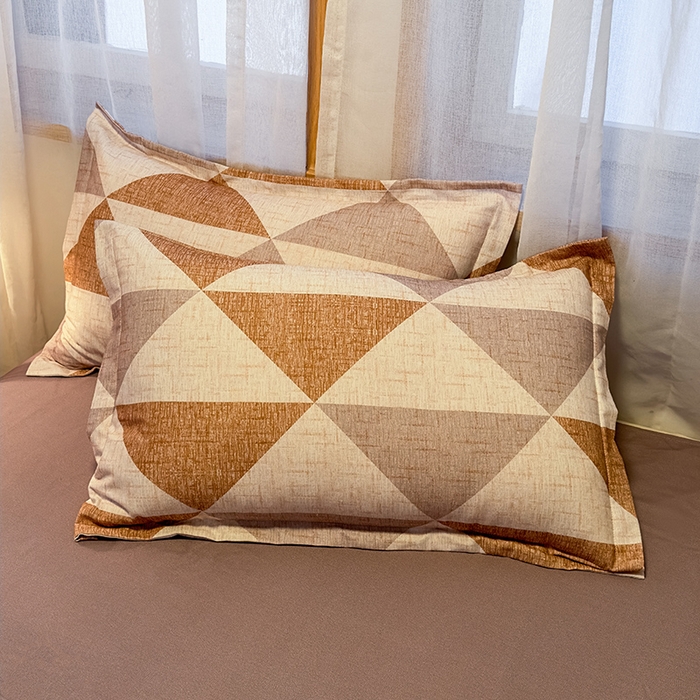 91家纺网 家纺一手货源 找家纺 丝芙妮家居（原乐视家纺） 2025新款全棉磨毛多规格单品套件系列-四件套 云漫-咖