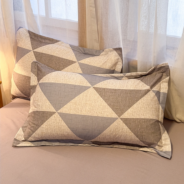 91家纺网 家纺一手货源 找家纺 丝芙妮家居（原乐视家纺） 2025新款全棉磨毛多规格单品套件系列-四件套 云漫-灰