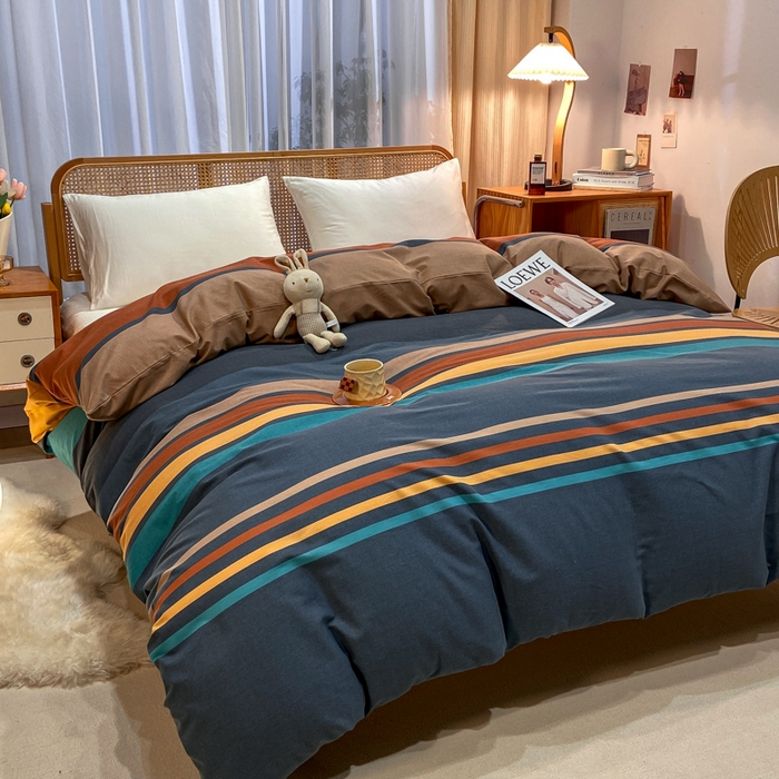 91家纺网 家纺一手货源 找家纺 丝芙妮家居（原乐视家纺） 2025新款全棉磨毛多规格单品套件系列-四件套 西海岸