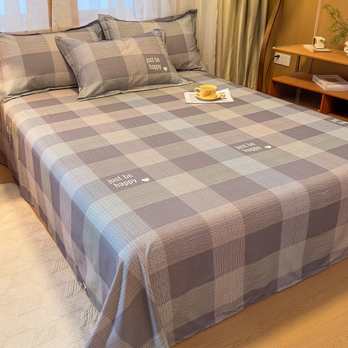 91家纺网 家纺一手货源 找家纺 丝芙妮家居（原乐视家纺） 2025新款全棉磨毛多规格单品床单 格言