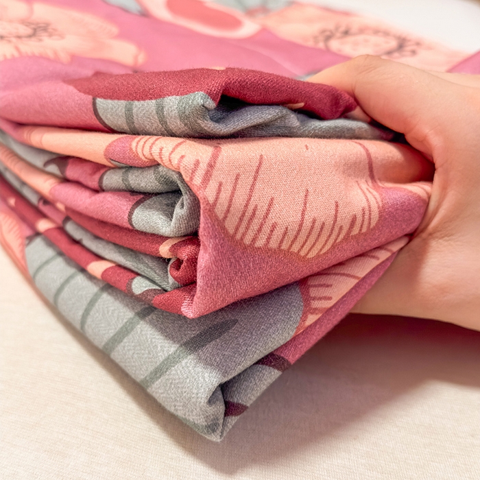 丝芙妮家居（原乐视家纺） 2025新款全棉磨毛多规格单品床单 草莓兔兔-粉