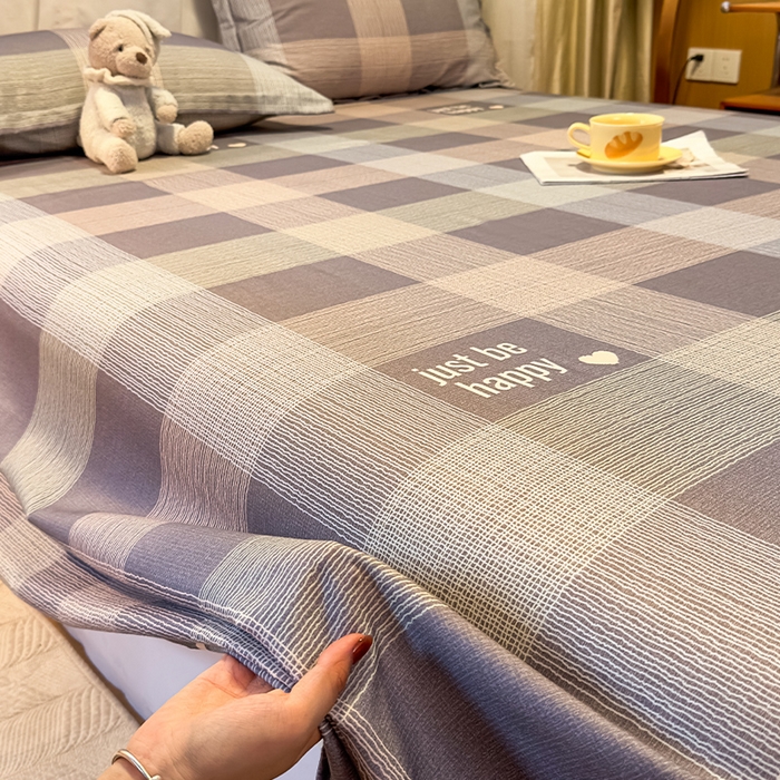 91家纺网 家纺一手货源 找家纺 丝芙妮家居（原乐视家纺） 2025新款全棉磨毛多规格单品床单 格言