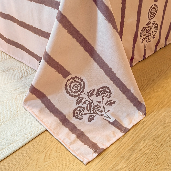 91家纺网 家纺一手货源 找家纺 丝芙妮家居（原乐视家纺） 2025新款全棉磨毛多规格单品床单 暗香-紫