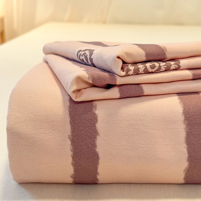 91家纺网 家纺一手货源 找家纺 丝芙妮家居（原乐视家纺） 2025新款全棉磨毛多规格单品床单 暗香-紫