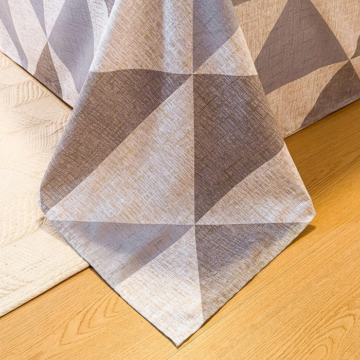 91家纺网 家纺一手货源 找家纺 丝芙妮家居（原乐视家纺） 2025新款全棉磨毛多规格单品床单 云漫-灰