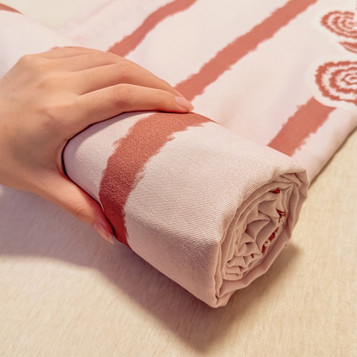 91家纺网 家纺一手货源 找家纺 丝芙妮家居（原乐视家纺） 2025新款全棉磨毛多规格单品床单 暗香-粉