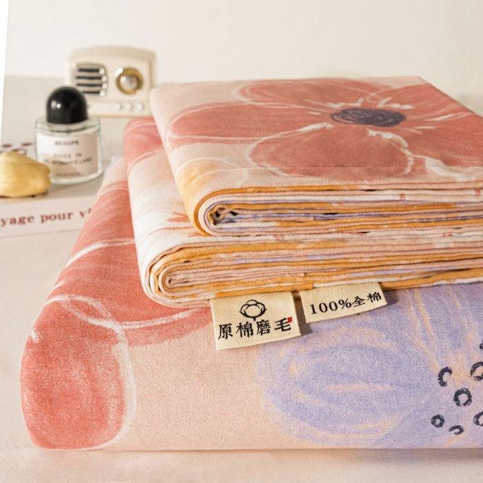 91家纺网 家纺一手货源 找家纺 丝芙妮家居（原乐视家纺） 2025新款全棉磨毛多规格单品床单 花晓