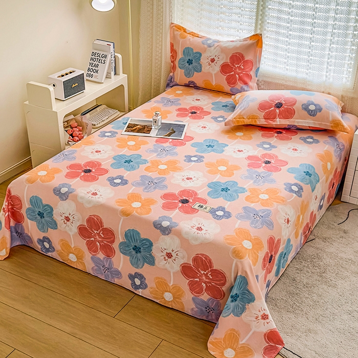 91家纺网 家纺一手货源 找家纺 丝芙妮家居（原乐视家纺） 2025新款全棉磨毛多规格单品床单 花晓