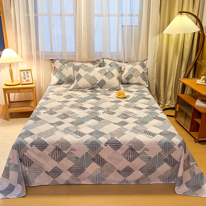 91家纺网 家纺一手货源 找家纺 丝芙妮家居（原乐视家纺） 2025新款全棉磨毛多规格单品床单 简森