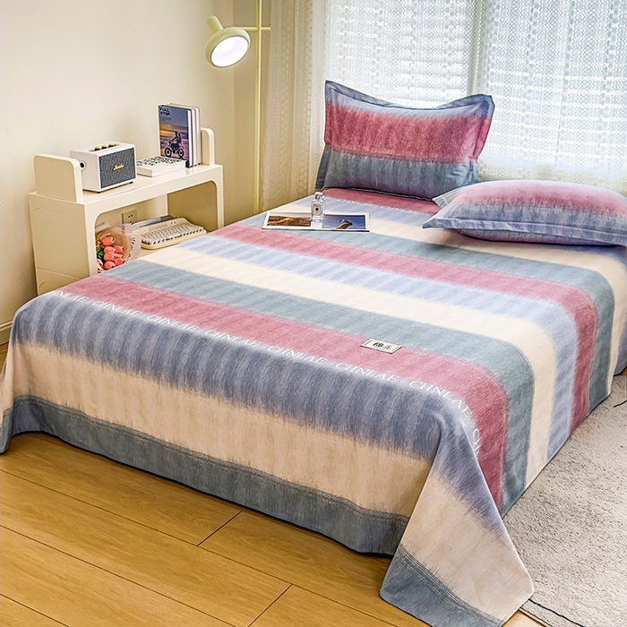 91家纺网 家纺一手货源 找家纺 丝芙妮家居（原乐视家纺） 2025新款全棉磨毛多规格单品床单 伊甸-灰