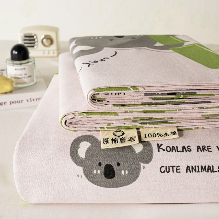 91家纺网 家纺一手货源 找家纺 丝芙妮家居（原乐视家纺） 2025新款全棉磨毛多规格单品床单 考拉