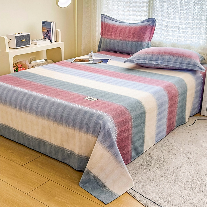 91家纺网 家纺一手货源 找家纺 丝芙妮家居（原乐视家纺） 2025新款全棉磨毛多规格单品床单 伊甸-灰