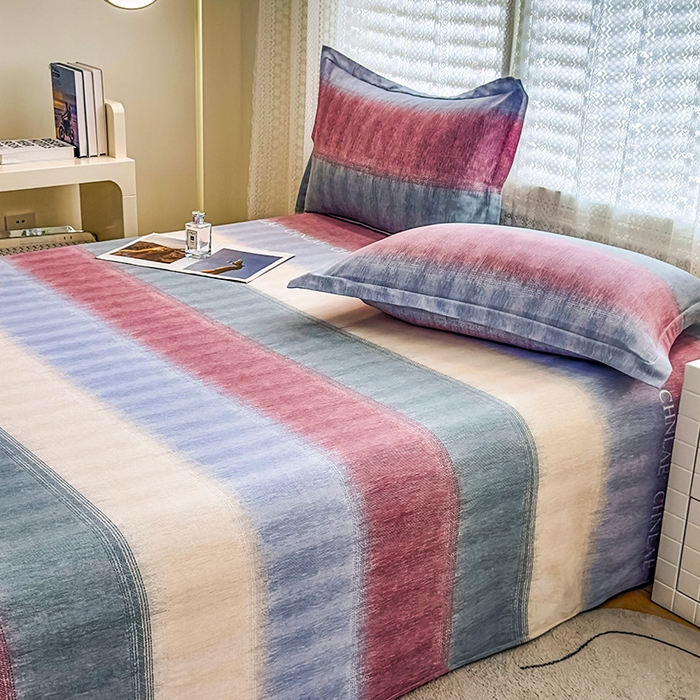 91家纺网 家纺一手货源 找家纺 丝芙妮家居（原乐视家纺） 2025新款全棉磨毛多规格单品床单 伊甸-灰