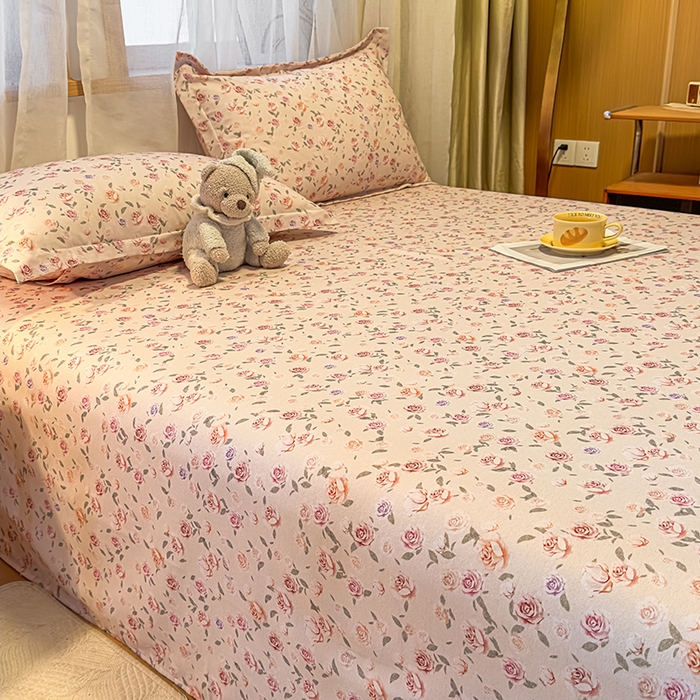 91家纺网 家纺一手货源 找家纺 丝芙妮家居（原乐视家纺） 2025新款全棉磨毛多规格单品床单 莫奈