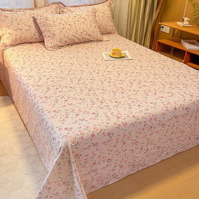 91家纺网 家纺一手货源 找家纺 丝芙妮家居（原乐视家纺） 2025新款全棉磨毛多规格单品床单 莫奈