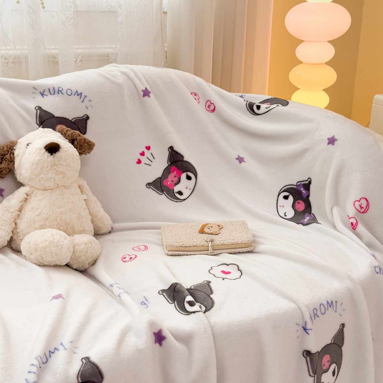 91家纺网 家纺一手货源 找家纺 花满路 2025新款亲肤舒适卡通系列毛毯 小小库洛米