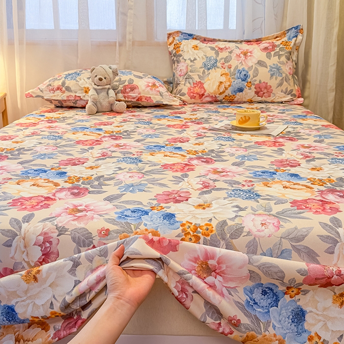 91家纺网 家纺一手货源 找家纺 丝芙妮家居（原乐视家纺） 2025新款全棉磨毛多规格单品床单 锦簇