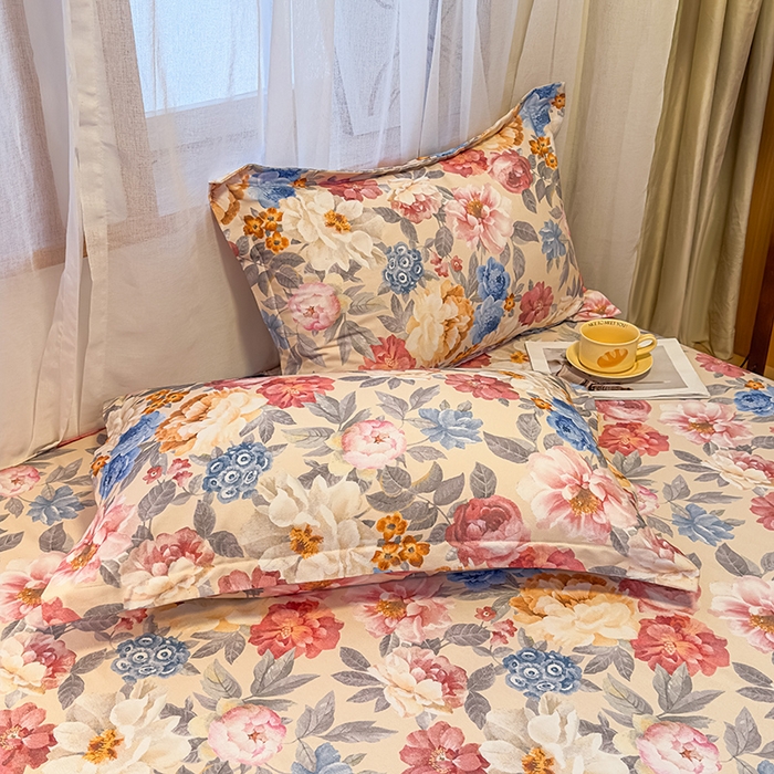 91家纺网 家纺一手货源 找家纺 丝芙妮家居（原乐视家纺） 2025新款全棉磨毛多规格单品床单 锦簇