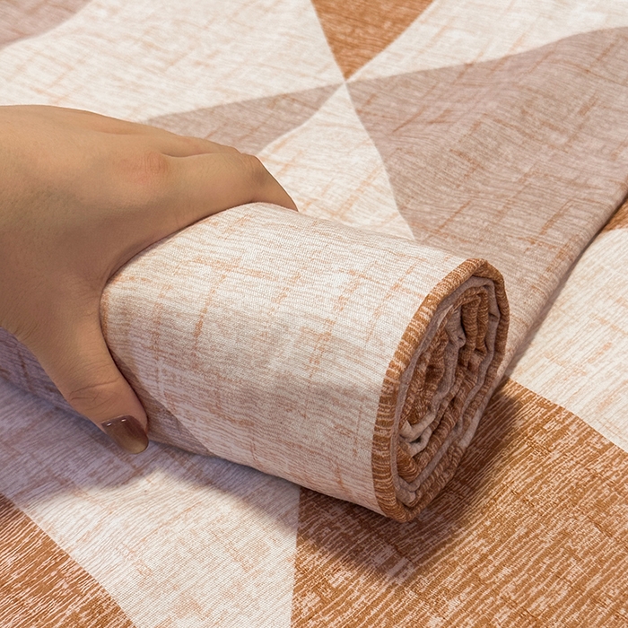 91家纺网 家纺一手货源 找家纺 丝芙妮家居（原乐视家纺） 2025新款全棉磨毛多规格单品床单 云漫-咖