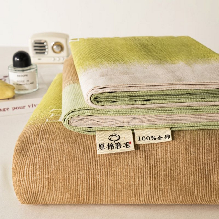 91家纺网 家纺一手货源 找家纺 丝芙妮家居（原乐视家纺） 2025新款全棉磨毛多规格单品床单 伊甸-绿