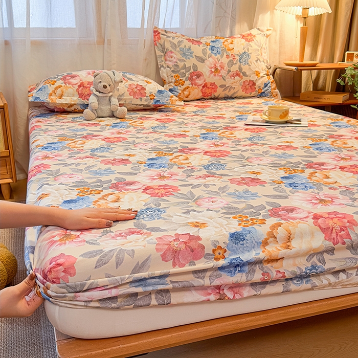 91家纺网 家纺一手货源 找家纺 丝芙妮家居（原乐视家纺） 2025新款全棉磨毛多规格单品床笠 锦簇