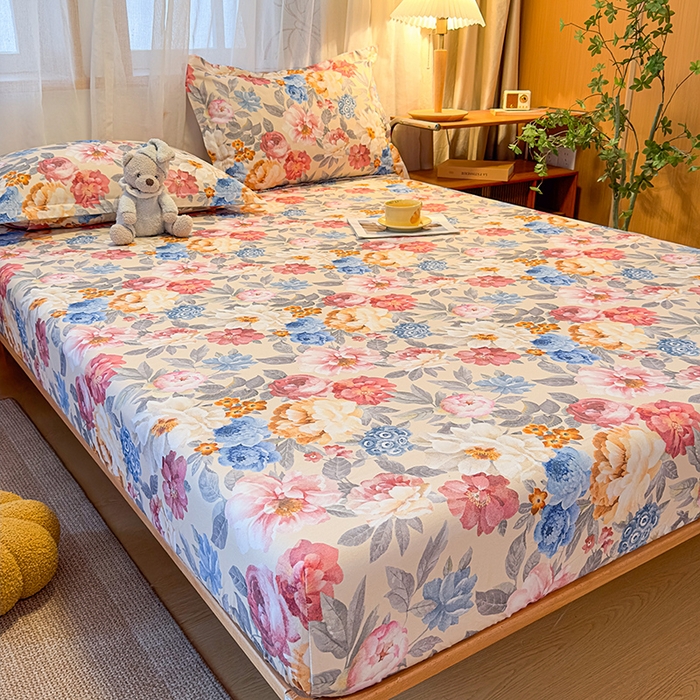 91家纺网 家纺一手货源 找家纺 丝芙妮家居（原乐视家纺） 2025新款全棉磨毛多规格单品床笠 锦簇