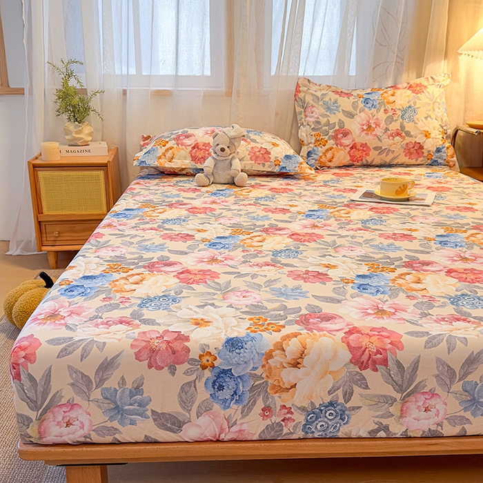 91家纺网 家纺一手货源 找家纺 丝芙妮家居（原乐视家纺） 2025新款全棉磨毛多规格单品床笠 锦簇