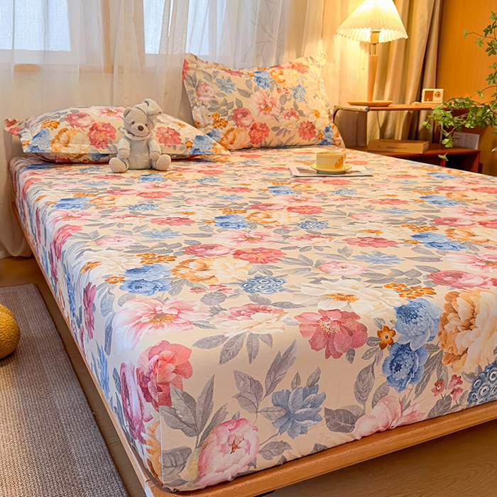 91家纺网 家纺一手货源 找家纺 丝芙妮家居（原乐视家纺） 2025新款全棉磨毛多规格单品床笠 锦簇