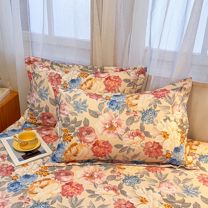 91家纺网 家纺一手货源 找家纺 丝芙妮家居（原乐视家纺） 2025新款全棉磨毛多规格单品床笠 锦簇