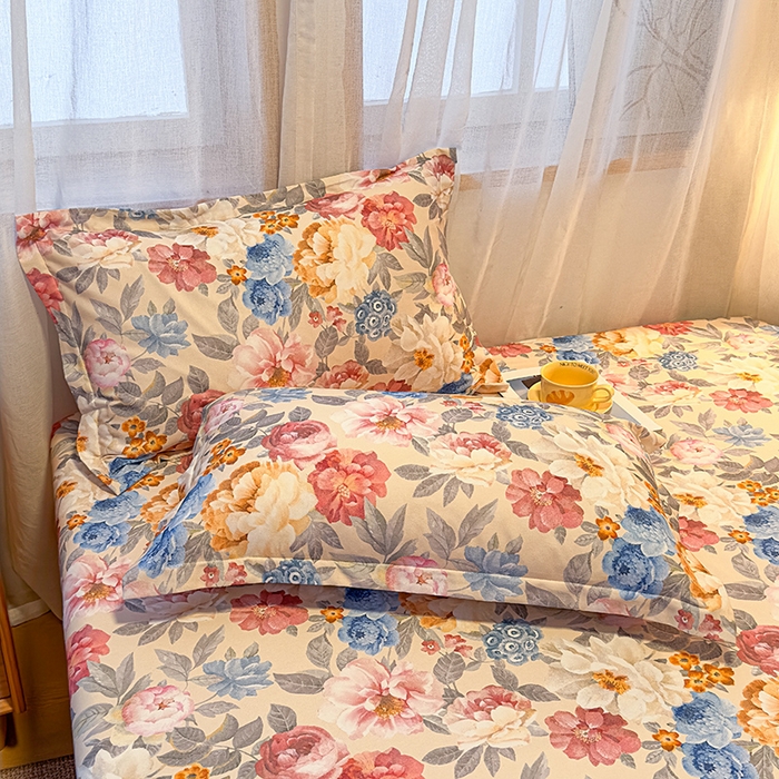 91家纺网 家纺一手货源 找家纺 丝芙妮家居（原乐视家纺） 2025新款全棉磨毛多规格单品床笠 锦簇