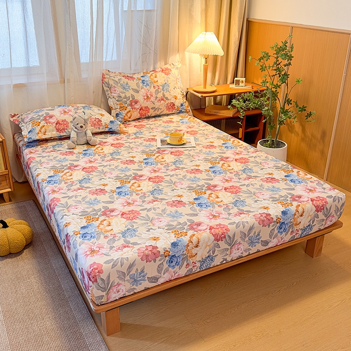 91家纺网 家纺一手货源 找家纺 丝芙妮家居（原乐视家纺） 2025新款全棉磨毛多规格单品床笠 锦簇