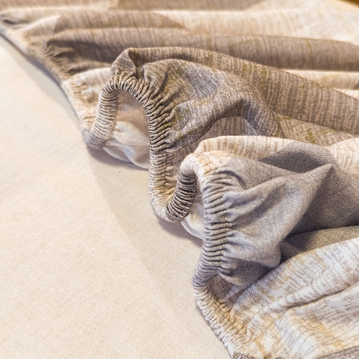 91家纺网 家纺一手货源 找家纺 丝芙妮家居（原乐视家纺） 2025新款全棉磨毛多规格单品床笠 云漫-灰