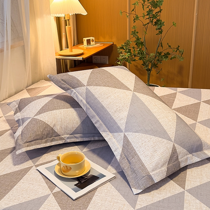 91家纺网 家纺一手货源 找家纺 丝芙妮家居（原乐视家纺） 2025新款全棉磨毛多规格单品床笠 云漫-灰