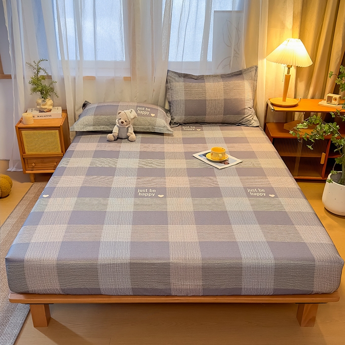 91家纺网 家纺一手货源 找家纺 丝芙妮家居（原乐视家纺） 2025新款全棉磨毛多规格单品床笠 格言