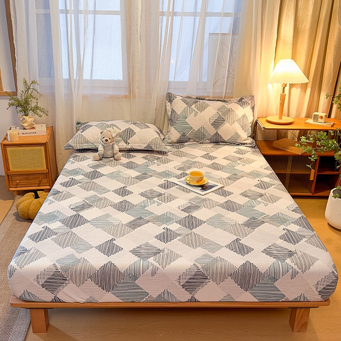 91家纺网 家纺一手货源 找家纺 丝芙妮家居（原乐视家纺） 2025新款全棉磨毛多规格单品床笠 简森