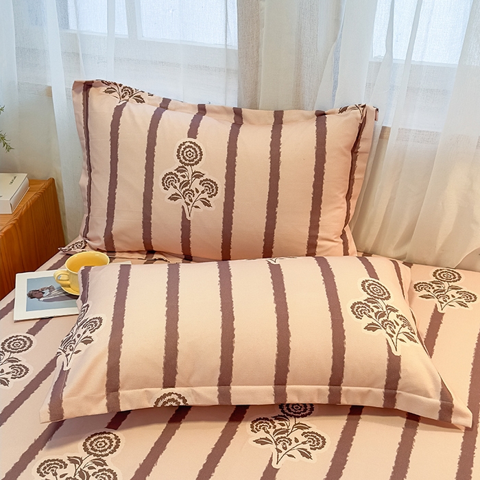 91家纺网 家纺一手货源 找家纺 丝芙妮家居（原乐视家纺） 2025新款全棉磨毛多规格单品床笠 暗香-紫