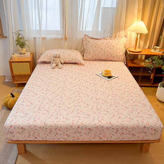 91家纺网 家纺一手货源 找家纺 丝芙妮家居（原乐视家纺） 2025新款全棉磨毛多规格单品床笠 莫奈