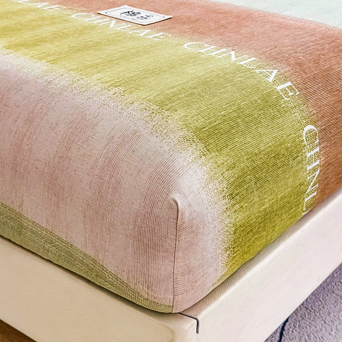 91家纺网 家纺一手货源 找家纺 丝芙妮家居（原乐视家纺） 2025新款全棉磨毛多规格单品床笠 伊甸-绿