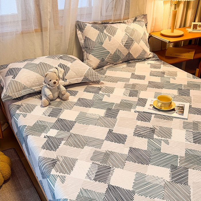 91家纺网 家纺一手货源 找家纺 丝芙妮家居（原乐视家纺） 2025新款全棉磨毛多规格单品床笠 简森