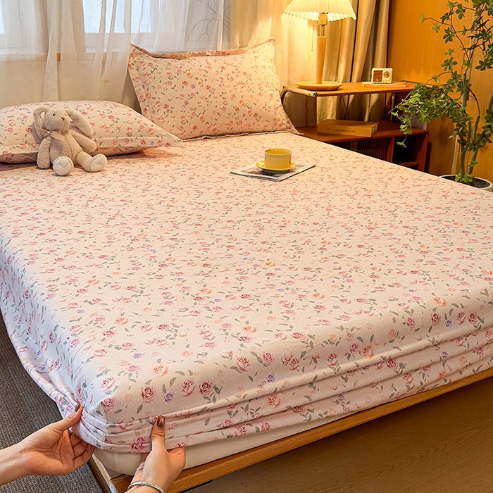 91家纺网 家纺一手货源 找家纺 丝芙妮家居（原乐视家纺） 2025新款全棉磨毛多规格单品床笠 莫奈