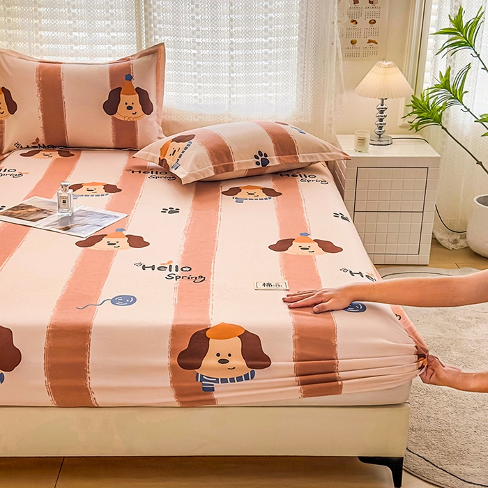 91家纺网 家纺一手货源 找家纺 丝芙妮家居（原乐视家纺） 2025新款全棉磨毛多规格单品床笠 罗宾