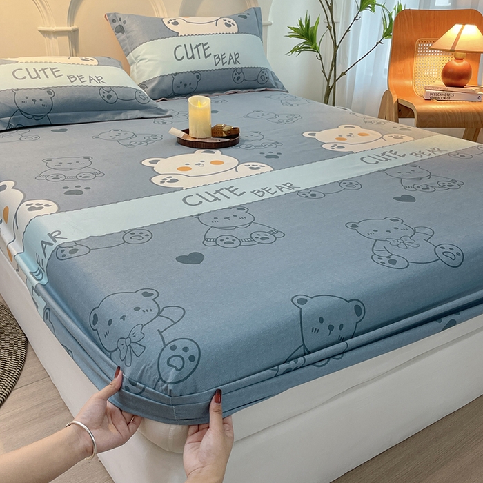 丝芙妮家居（原乐视家纺） 2025新款全棉磨毛多规格单品床笠 淘气熊