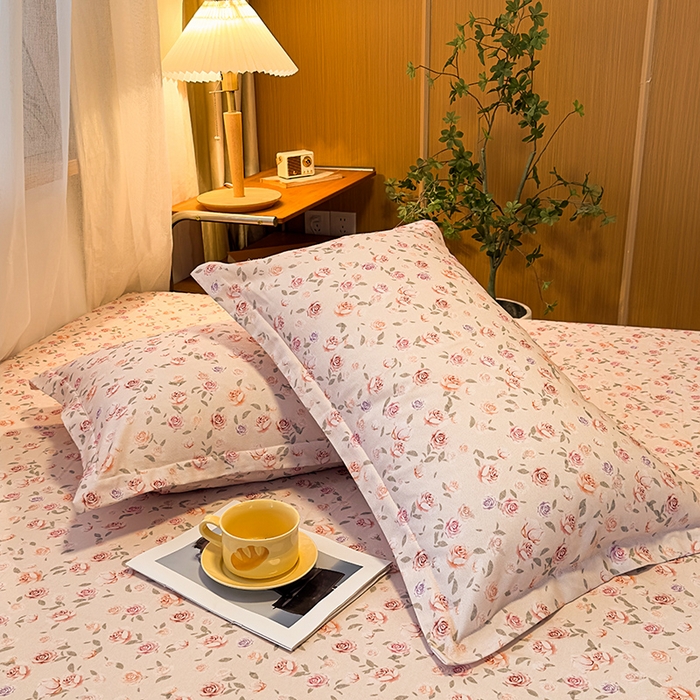 91家纺网 家纺一手货源 找家纺 丝芙妮家居（原乐视家纺） 2025新款全棉磨毛多规格单品床笠 莫奈